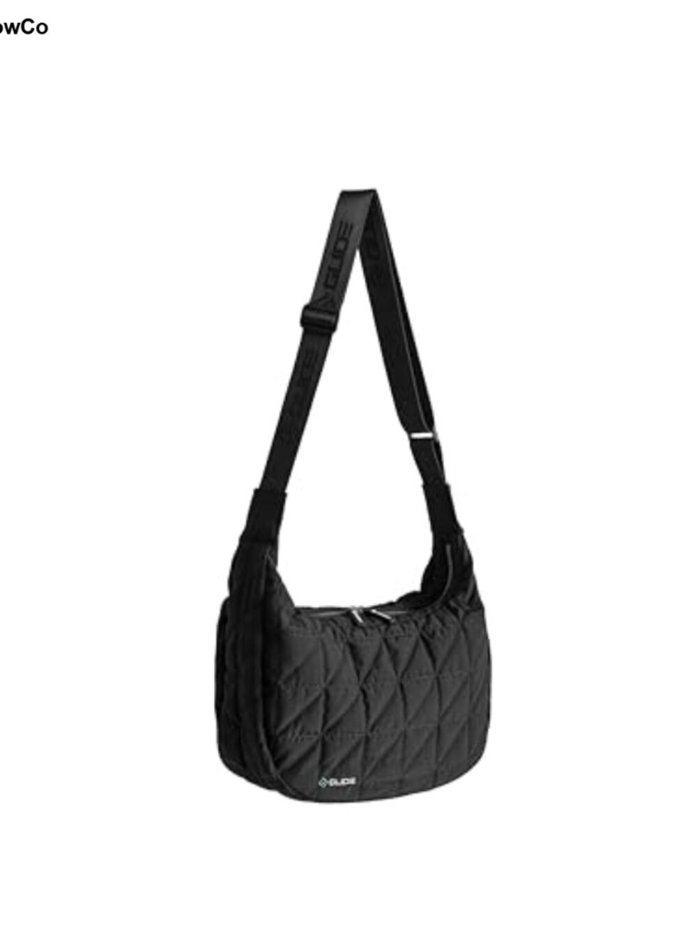 Water Resistant Nylon Cross Body Crescent Sling Bag with Adjustable Strap